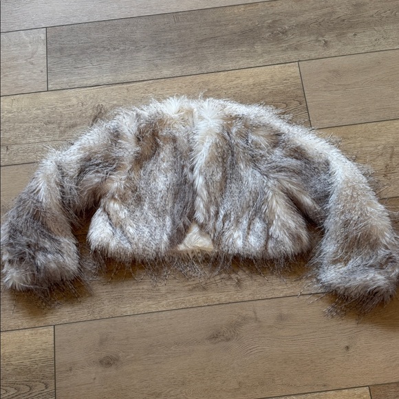 Faux Fur Cropped Jacket - Picture 1 of 2